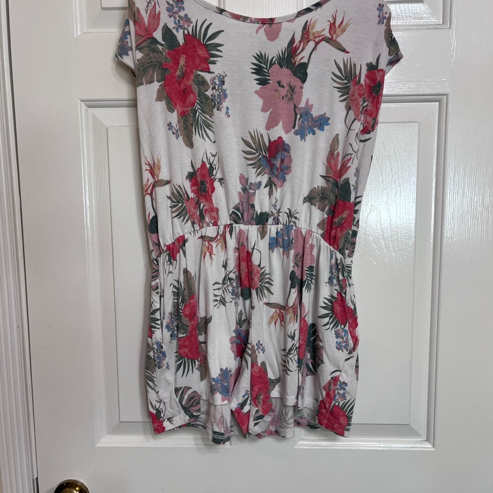 Mittoshop Floral Print Blouse in Pink and Green